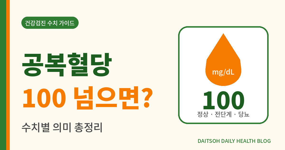 fasting blood sugar 100 featured