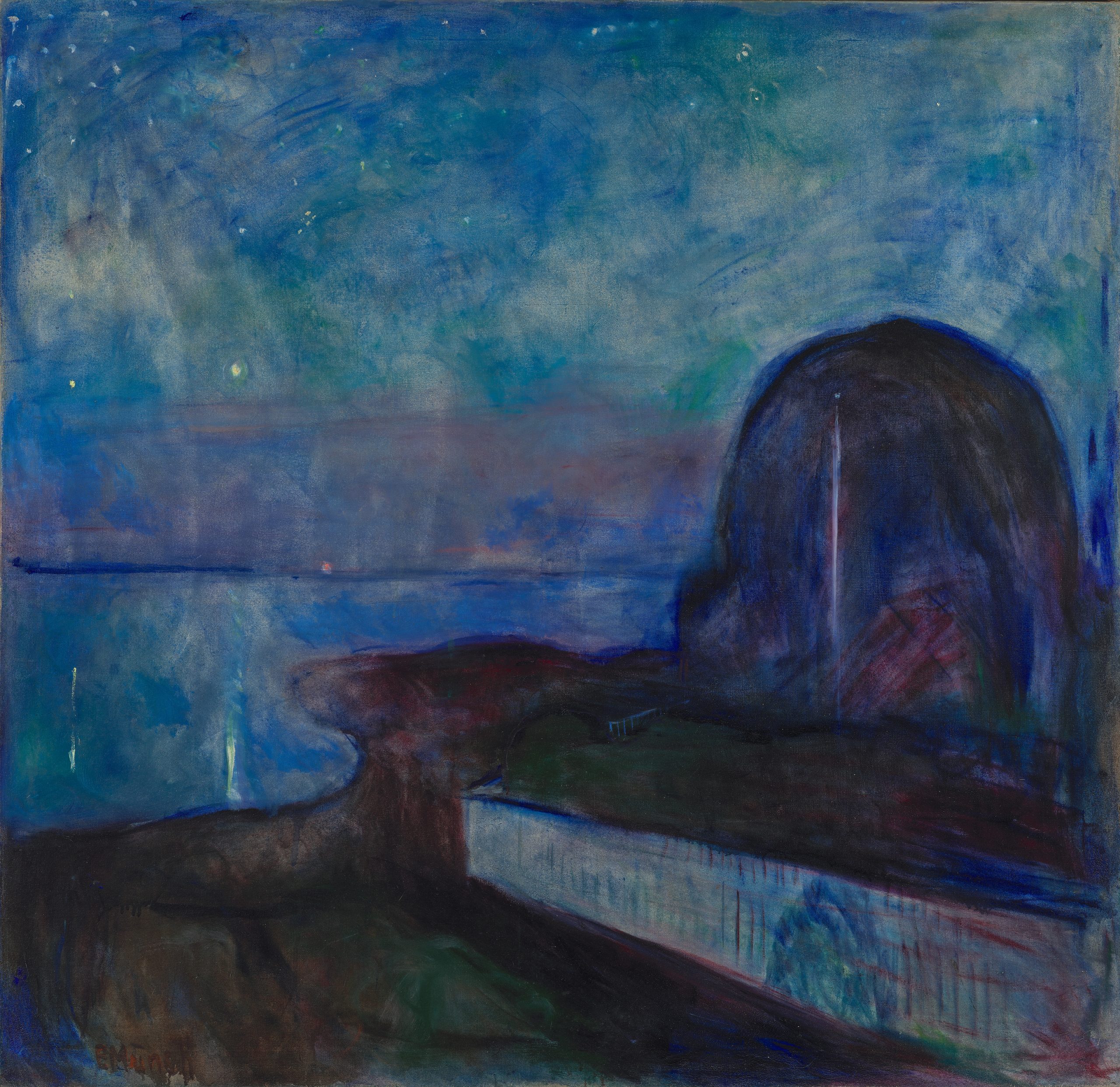 edvard munch starry night (1893 getty)